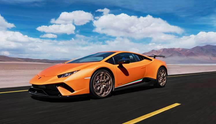 In 2018 so far, Lamborghini Huracan Performante is the car with fastest acceleration reaching 0-60 mph in 2.3 seconds (© Lamborghini)