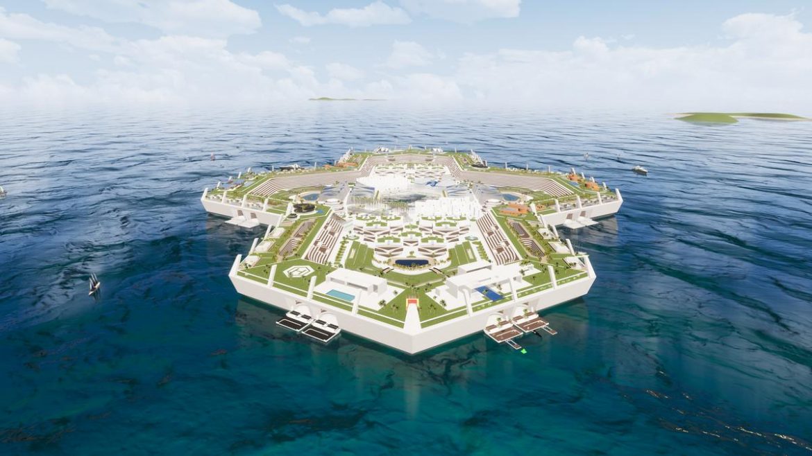Get Accommodation In The World’s First Floating City, “The Blue Estate Island”