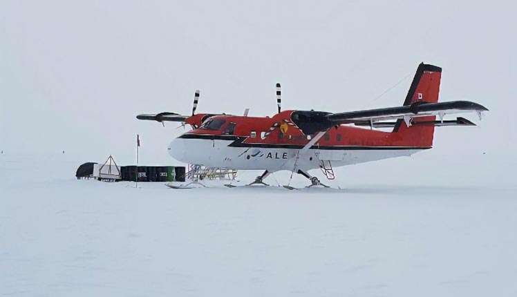 A Turbo-prop plane