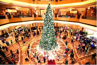 The Emirates Palace Hotel-Decorated Christmas tree