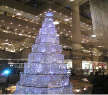 Hong Kong Swarovski Crystal-LED Prelit Christmas tree