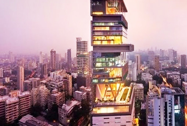 Antilia, Mumbai, US $1-2 Billion